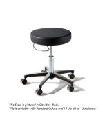 Midmark Ritter 276 Hand Operated Airlift Physician Stool with Chrome Base