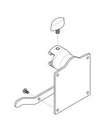 Midmark 9A626001 LED 630 Procedure Chair Rail Mount Hardware Only, field installed