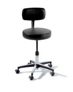 Midmark 275 Physician Stool with Back and Manual Screw Adjust