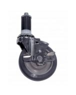 Pedigo 75-SS-A 5" Stainless Steel Plate Mounted Caster for Pedigo Pedgio CDS-153 (Serial Number 023326 And Higher), CDS-147 And CDS-147-A (Serial Number Greater Than 035617), CDS-145, And Enclosed Case Carts