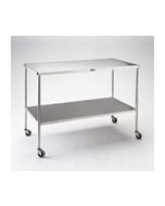 Pedigo Stainless Steel Large Instrument Table with Shelf