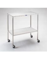 Pedigo Stainless Steel Mid-Sized Instrument Table with Shelf