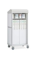 Innerspace SR2RBC Roam 2 Boxed Catheter Cart with Roll-Top Door and No Center Column