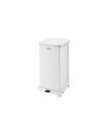 Rubbermaid Defender Square 6.5 gal Step Waste Can, Sky White, FGST12EPLWH