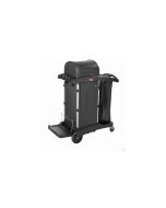 Rubbermaid FG9T7500BLA High Security Healthcare Cleaning Cart