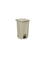 Rubbermaid Step-On Can Mobile 23 Gallon, Beige, FG614600BEIG