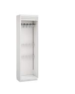 Innerspace Evolve Scope Cabinet with Roll-Top Door, AireCore and Brushed Aluminum