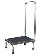 UMF Medical SS8378 Single Step Stainless Steel Foot Stool with Hand Rail