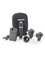 Welch Allyn 71-PM3LXES-US Diagnostic Set with PanOptic Plus LED Ophthalmoscope and MacroView Plus LED Otoscope, Premium Lithium Ion Plus USB Rechargeable Power Handle Handles