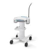 Welch Allyn 105342 Hospital Cart for CP 150 and PC ECG Electrocardiographs with Durable Rubber Wheels & Brake